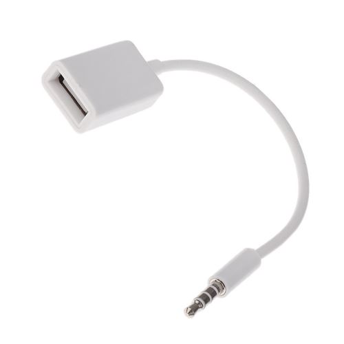 Câble Audio USB Vers Jack 3,5 Mm – 20 Cm, Noir, Convertisseur Numérique/analogique, 480 Mbps