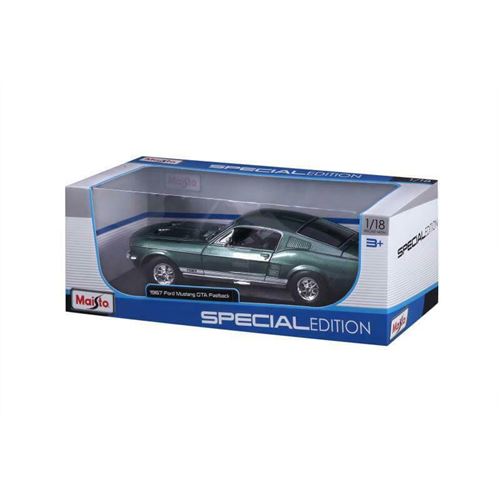 Voiture Maisto Tech Ford Mustang GTA Fastback 1967 1 18 Voiture Achat prix fnac