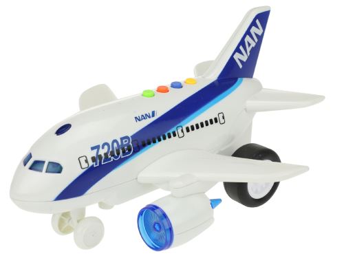 Toi-Toys avion avec son et lumière blanc 26 cm