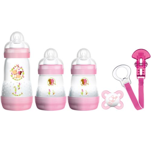 MAM Set Biberon Nouveau-Né rose Sans BPA