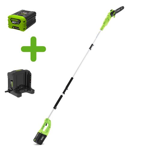 Greenworks - Elagueuse Sans Fil Sur Perche Greenworks 60v Avec Batterie Et Chargeur