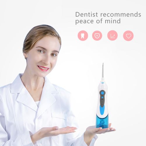 Générique Noir Sans Fil Hydropulseur Eau Flosser Usb Rechargeable De Soins Dentaires Nettoyant Dentaire
