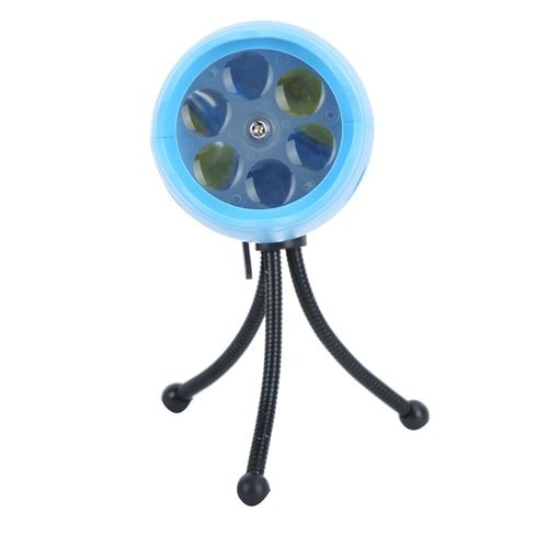 Décoration Noël Lampe Poche Led Musique Avec 12 Modèles Pour Fête Noël Halloween (Bleu)