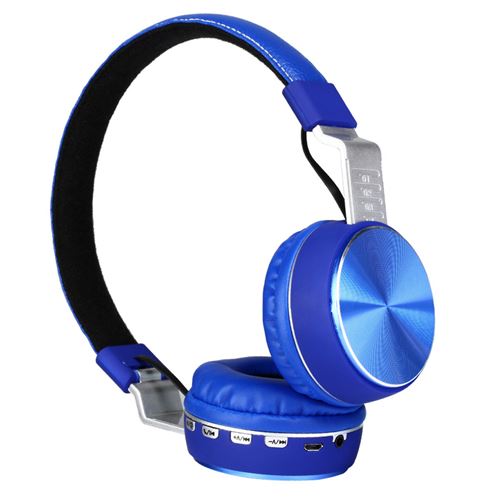 Générique Bleu Casque De Sport Bluetooth Basse Stéréo Sans Fil