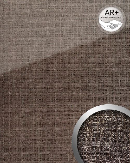 Panneau mural aspect verre WallFace 20222 GRID Silver AR+ lisse Revêtement mural aspect textil très brillant auto-adhésif résistant à l'abrasion argent gris-argent 2,6 m2