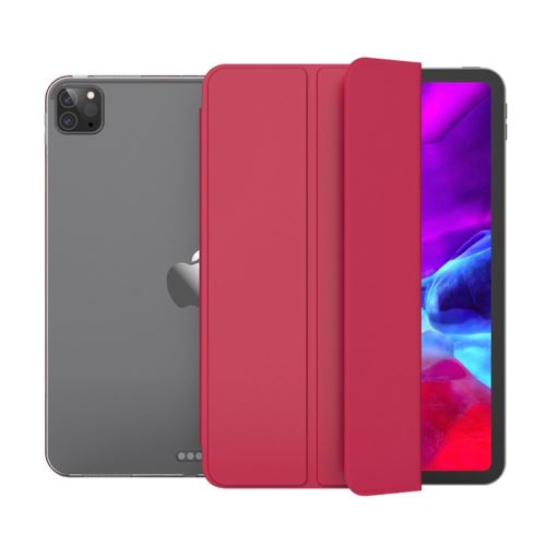 Etui en PU + TPU réveil / sommeil avec support tri-pliure rouge pour votre Apple iPad Pro 11 pouces (2020)
