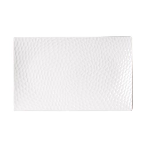 Plat rectangle Dune 30x18 cm - Table Passion - Blanc - Porcelaine