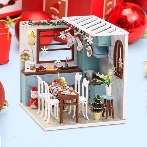 27 Sur Led Maison Bricolage Miniature En Bois Ameublement Decore Creative Cadeaux De Noel Bt413 Autre Jeu D Imitation Achat Prix Fnac