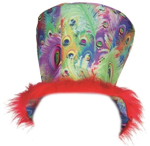 Rubie's chapeau haut-de-forme paon unisexe