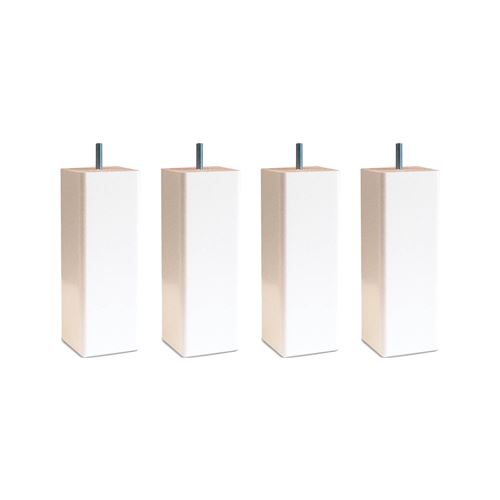 4 pieds carrés blanc 15 cm