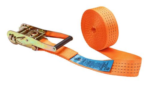 Kerbl 37147 Sangle d'arrimage en 1 partie avec crochet Orange 50 mm x 6 m Charge max. 4000 kg