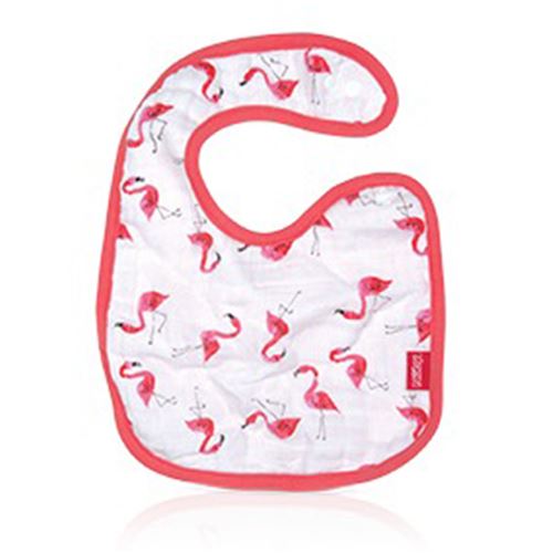 Nuby bavoir d'épaule 26 cm coton rose