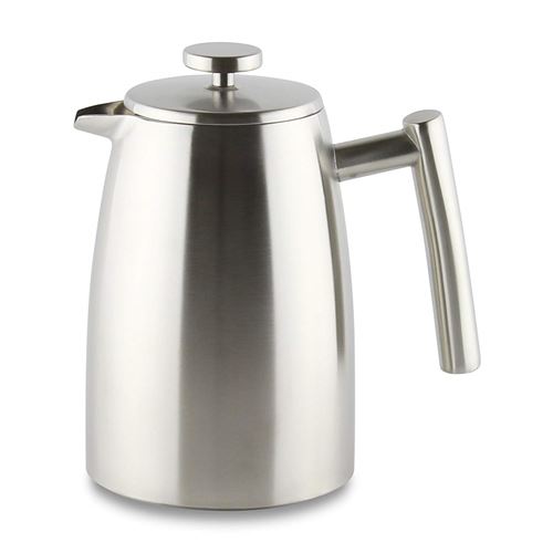 Cafe Ole Stal Belmont Cafetière à Double paroi 3 Tasses de café, Acier Inoxydable, Satin Finish, 3 Cup / 0.35L