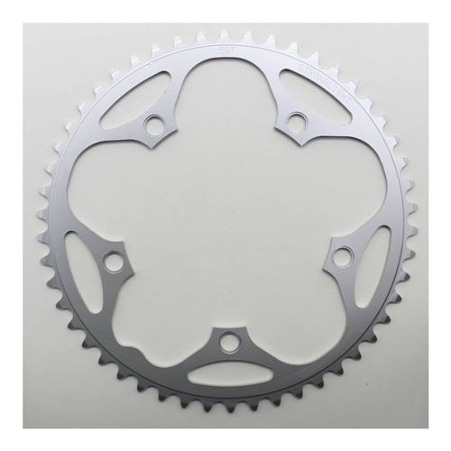 Plateau route 5bra 50dts d.130 exterieur dural argent stronglight type shimano