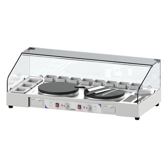 Plan de Travail avec Double Crêpières 40 cm Encastrées Casselin