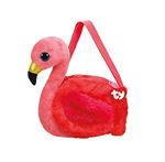 Ty TY95109 - Sac à Bandoulière Peluche 20 cm - Gilda Le Flamant Rose