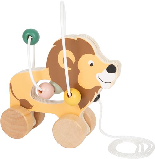 Small Foot animal de trait lion safari junior 14 x 16 cm bois