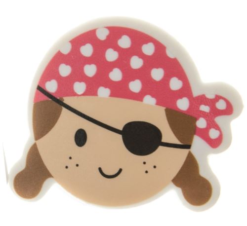 LG-Imports gomme à effacer pirate filles rouge