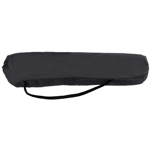 Chaise longue pliable Noir Acier 47765 Chaise longue pliable Noir Acier 47765