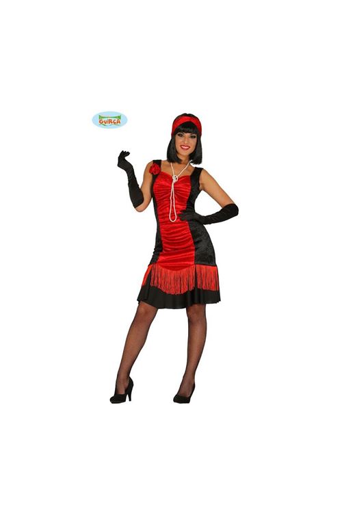 Costume charleston rouge m