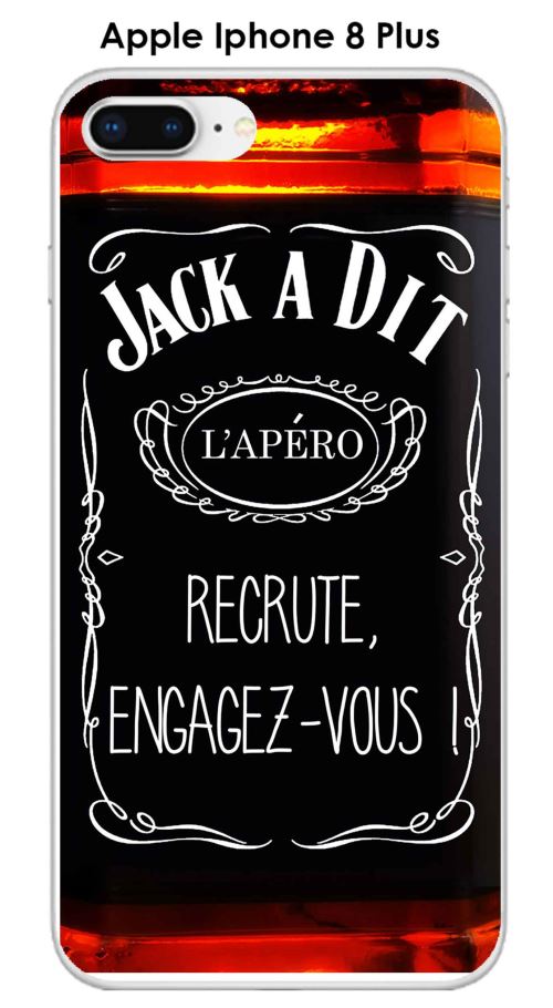 Coque Apple Iphone 8 PLUS design Jack à Dit L'apéro