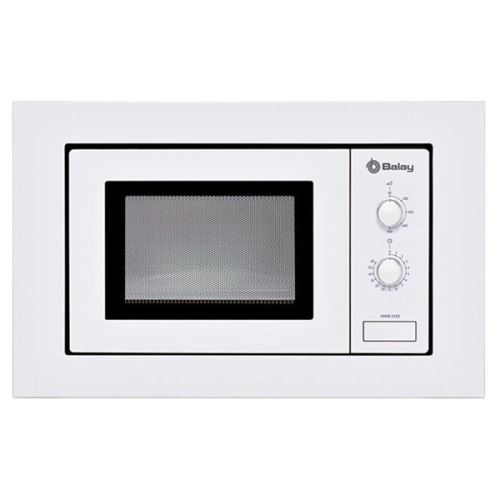 Micro ondes intégrable avec plateau tournant 800W Blanc - Mciro ondes rapide et efficace