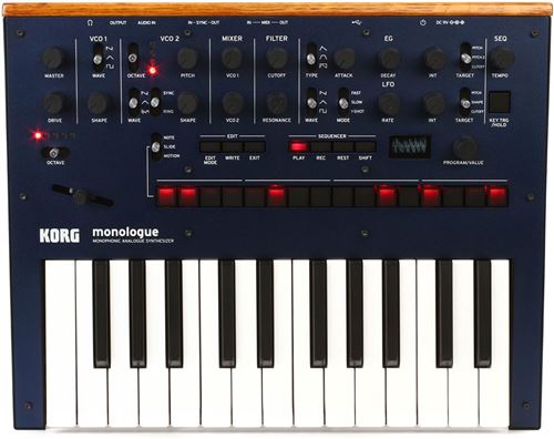 Korg Monologue - Synthétiseur analogique Bleu nuit