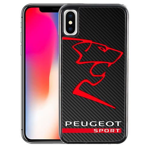 Coque pour iPhone XS peugeot sport logo