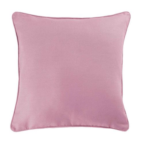 Housse de coussin +encart 40 x 40 cm coton uni panama Dragee