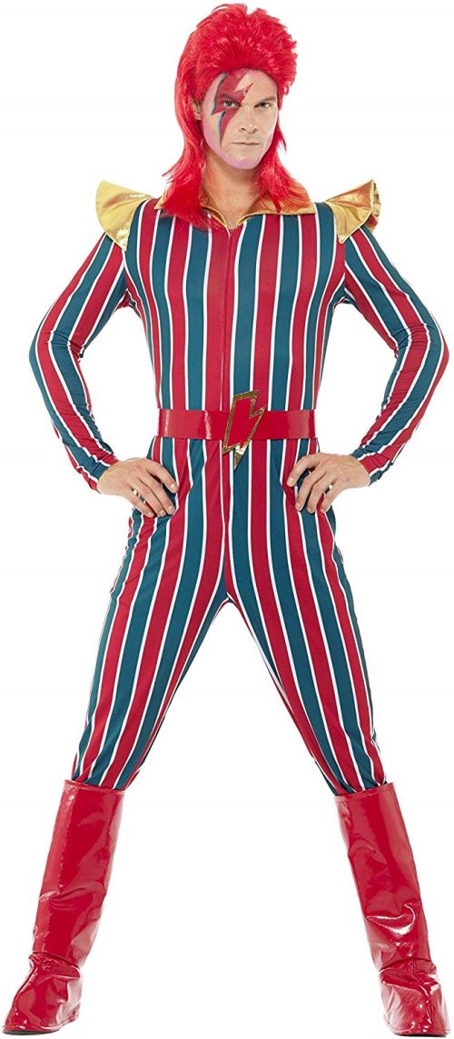 Smiffys Costume superstar de l'espace, multicolore, avec combinaison, ceinture et couvre
