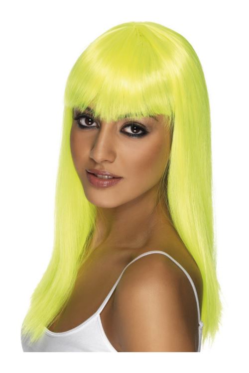 Perruque glamourama neon jaune