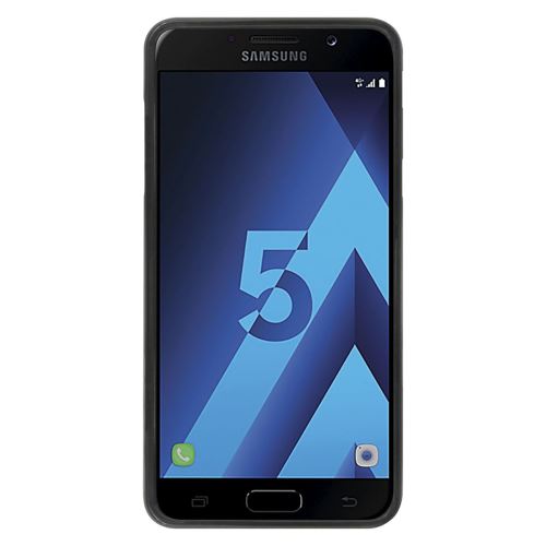Mobilis T-Series - Achterzijde behuizing voor mobiele telefoon - thermoplastic polyurethaan (TPU) - zwart - voor Samsung Galaxy A3 (2017)