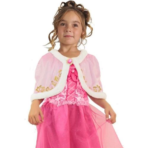 CESAR Cape Velours - Rose - Pour Enfant 5 a 10 ans
