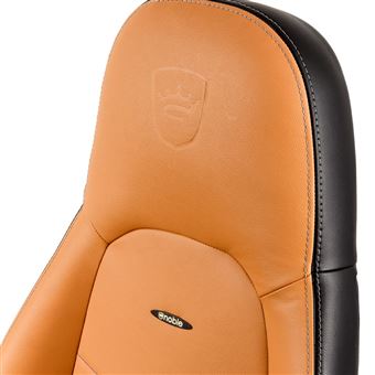 Siège Noblechairs Icon Cuir Noir et Orange