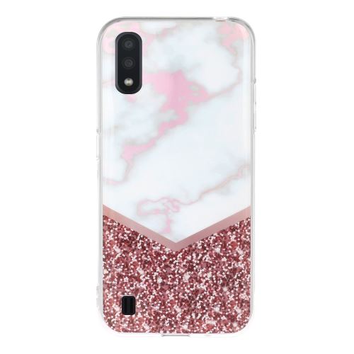 Coque en TPU motif de marbre imd style D pour votre Samsung Galaxy A01