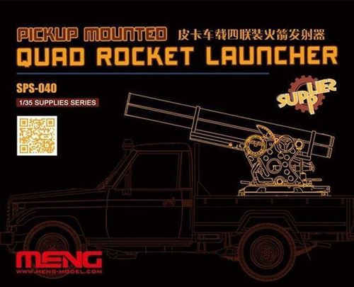 Pickup Mounted Quad Rocket Launcher (resin)- 1:35e - Meng-model