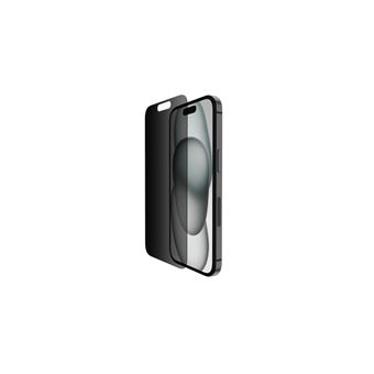 Belkin ScreenForce Pro - Protection d'écran pour téléphone portable - 2.5D - verre - avec filtre de confidentialité - verre - pour Apple iPhone 14 Pro, 15 - 1