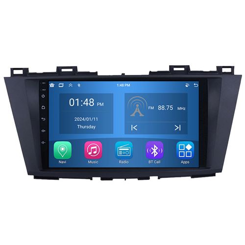 Autoradio RoverOne® Bluetooth CarPlay Android Auto Navigation 4Go RAM 64Go ROM pour Mazda 5 3 CW 2010-2015