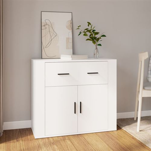 vidaXL - Buffet - Blanc - 80x33x70 cm - Image 3