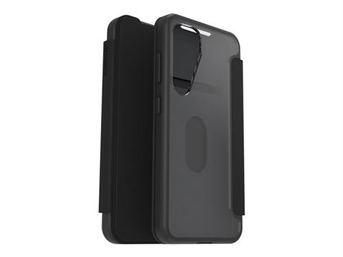 OtterBox React Folio Series - Étui à rabat pour téléphone portable - cristal noir - pour Samsung Galaxy S25