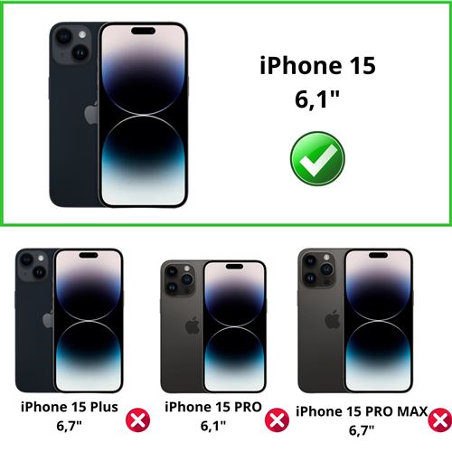 Coque pour iPhone 13 PRO MAX (6,7) - Silicone Transparent avec Cercle  magnétique intégré Phonillico®
