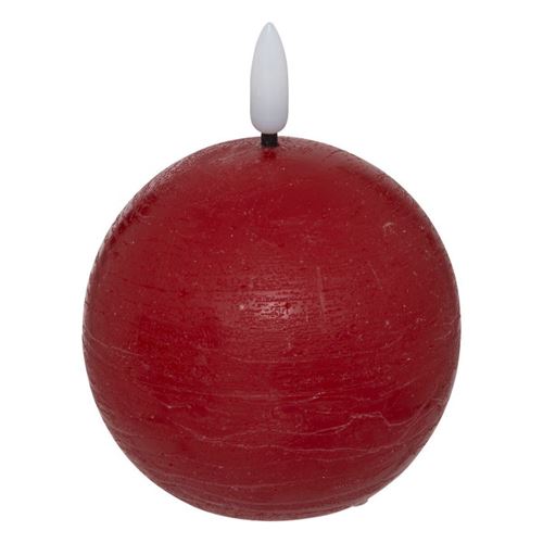 Atmosphera Rouge Créateur D'intérieur - Bougie Boule À Led "Molia" 12Cm - Image 2