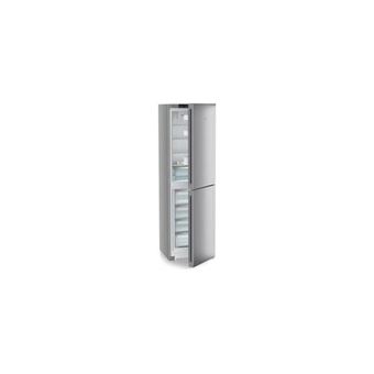 Combine BluPerformance 2 circuits : froid brasse Powercooling FreshAir/froid ventile NoFrost. Son volume utile est de 359 L, pour une hauteur de 201,5 cm et une largeur de 60 cm. Regulation electronique tactile et affichage digital. SteelFinish.