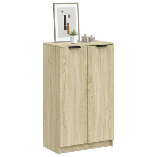 Vidaxl Armoire À Chaussures 59X35x100cm - Chêne Sonoma - Image 3