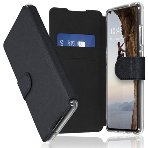 Coque Samsung Galaxy S21 FE Étui de téléphone portefeuille Accezz Xtreme Wallet Cuir artificiel Noir