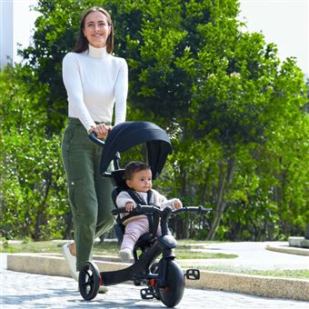Globber - Tricycle évolutif pour bébé EXPLORER 4 en 1 - Noir - 1