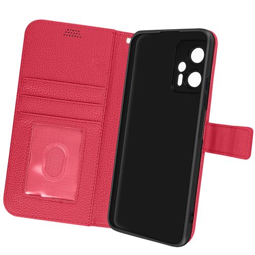 Étui pour Xiaomi Poco X4 GT Clapet Portefeuille Support Vidéo Dragonne Avizar fuschia