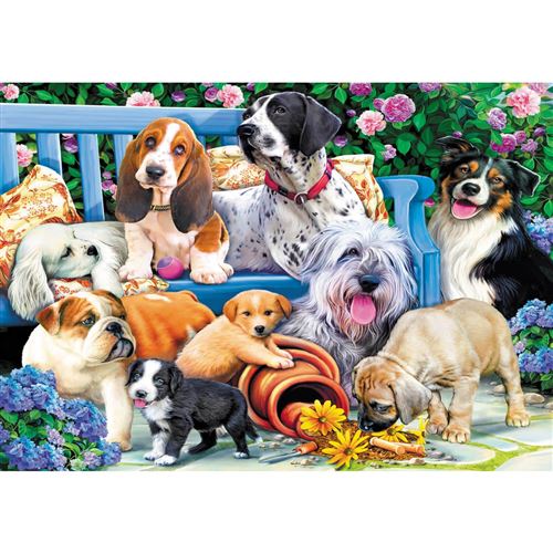 Puzzle 1000 Pièces : Chiens Du Jardin Trefl