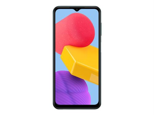 Samsung Galaxy M13 - 4G smartphone - double SIM - RAM 4 Go / Mémoire interne 64 Go - microSD slot - Écran LCD - 6.6 - 2408 x 1080 pixels - 3 x caméras arrière 50 MP, 5 MP, 2 MP - front camera 8 MP - vert foncé