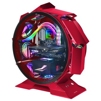 Boîtier PC Gaming MicroATX XL Mars Gaming MCORB Rouge Design Circulaire  Custom Double Vitrage Trempé - Boitier PC - Achat & prix